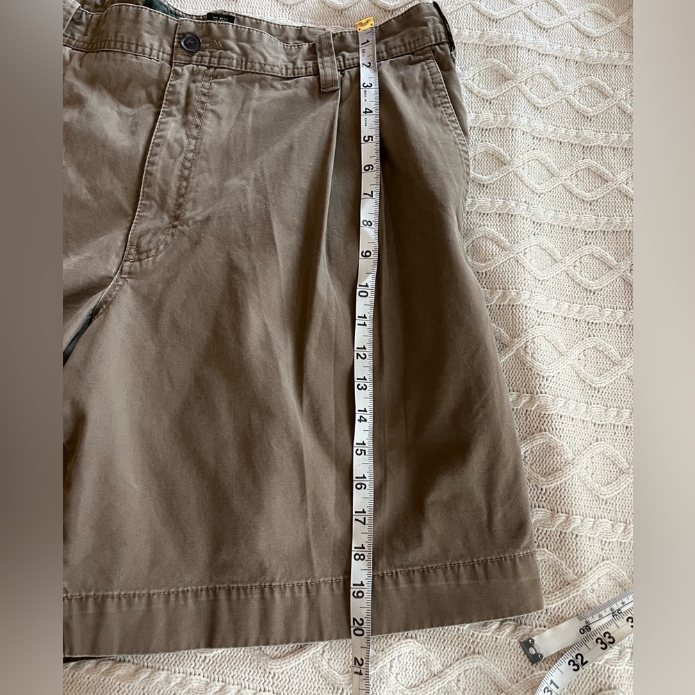 Eddie Bauer Light Brown Khaki Shorts, Front Pleats, Men’s Size 40 - Picture 12 of 12